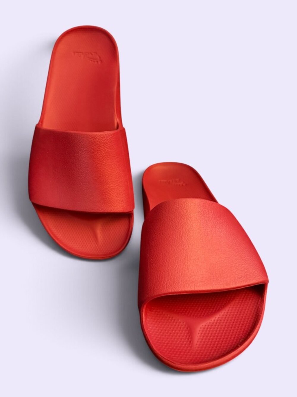 Archie's Footwear Arch Support Slides Chili Red Sz 8